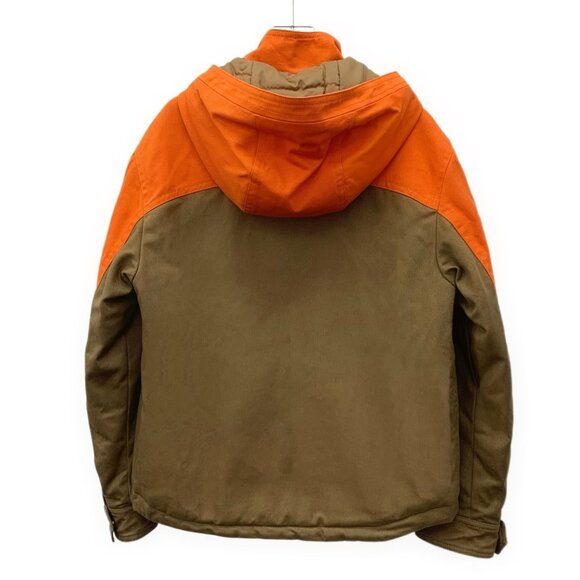 Louis Vuitton Two-Tone Hooded Cotton-Padded Jacket Brown/Orange Size 44 - Picture 8 of 8